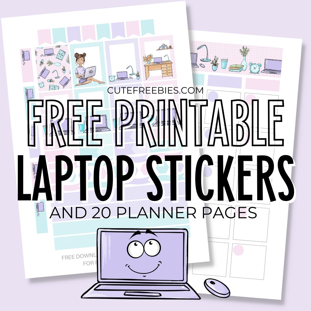Free Printable Laptop Stickers And Planner Cute Freebies For You Free Printable Laptop Stickers And Planner Cute Freebies For You