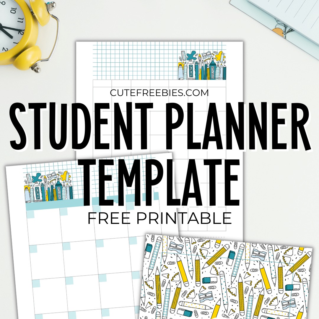 Get Organized Free Printable Student Planner Pdf Printables For