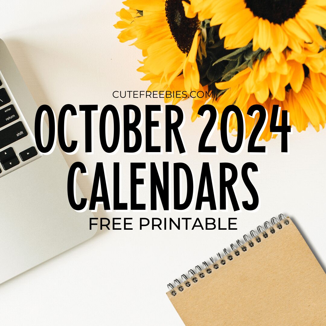 Free Printable OCTOBER 2024 Calendar - Get your free download now! #cutefreebiesforyou #freeprintable