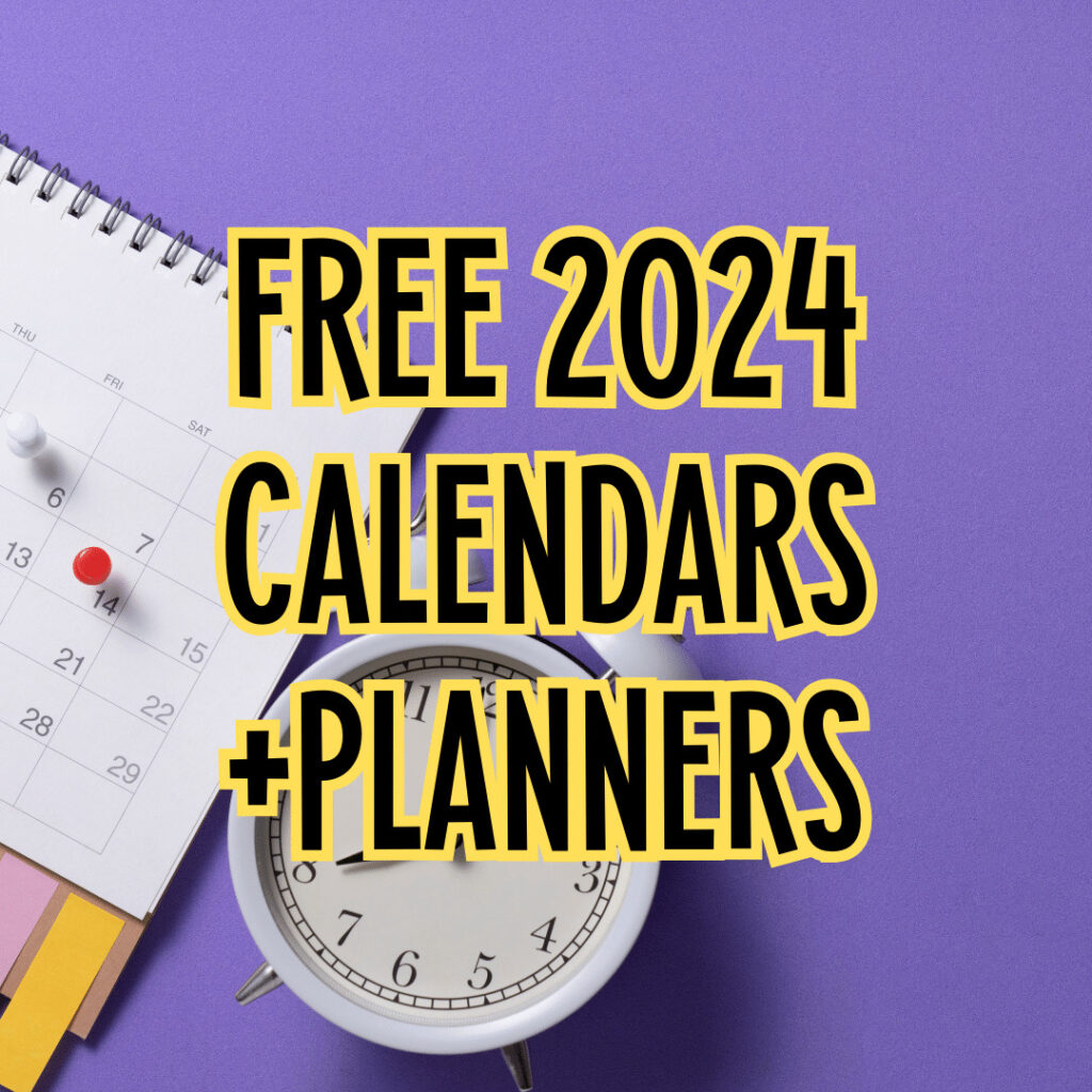 Free Printable 2025 Calendar / Planner Cute Freebies For You