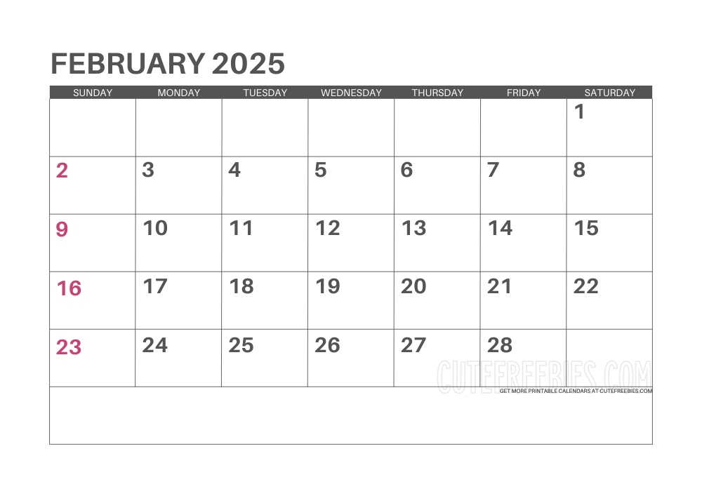 Download 2025 Printable Calendar Templates And 2025 Planners Cute