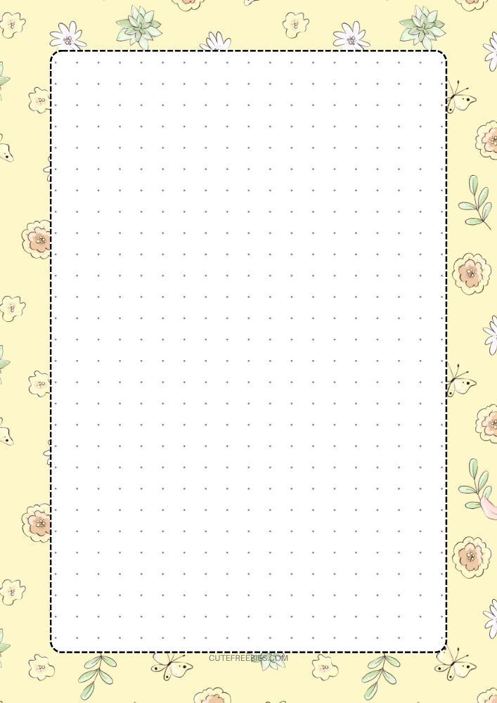 Free Printable Cute May Bullet Journal Template PDF - Cute Freebies For You