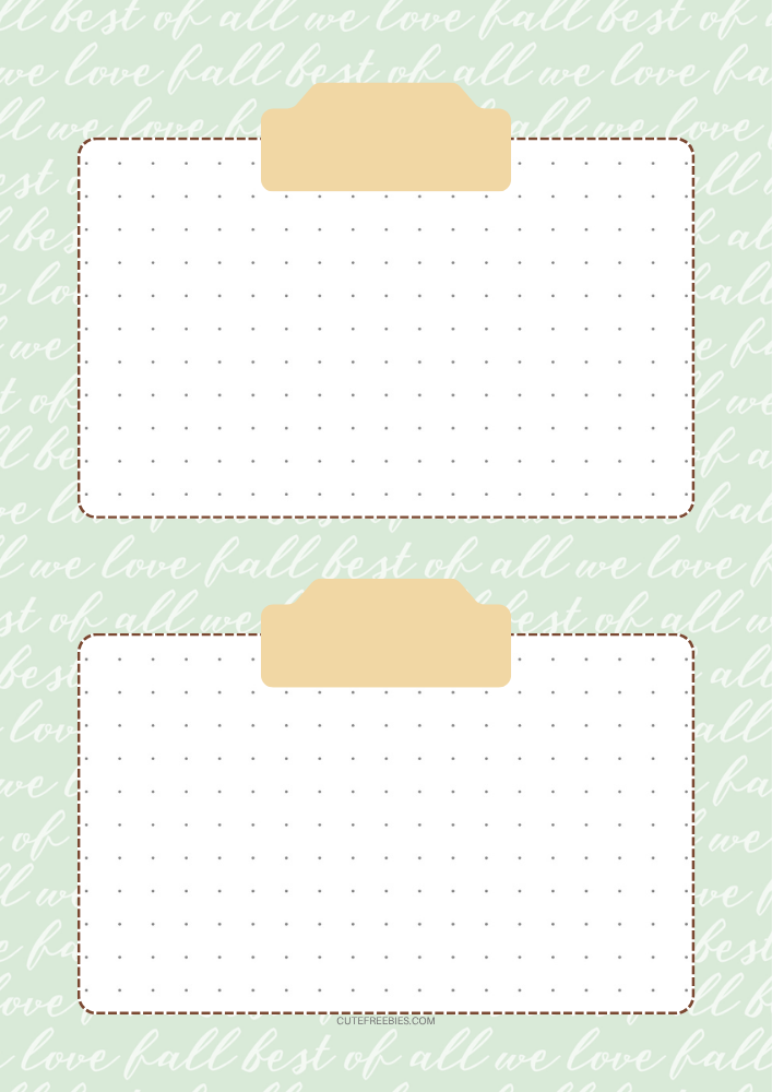 Free Printable November Bullet Journal Template PDF - Cute Freebies For You